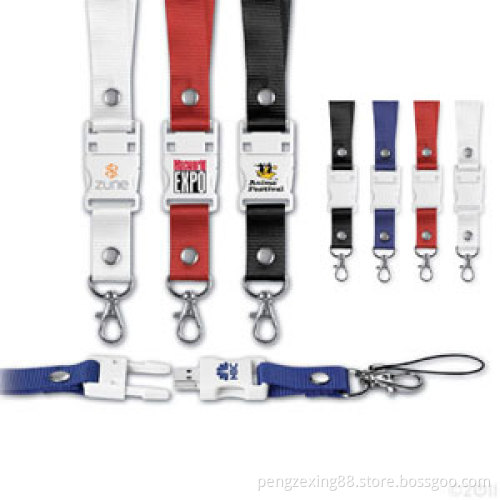 Lanyard USB Flash Drive, 2G Rope Belt Laniard USB Pen Drive